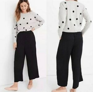 Madewell Drapey Jacquard Huston Pull-On Crop Pants
